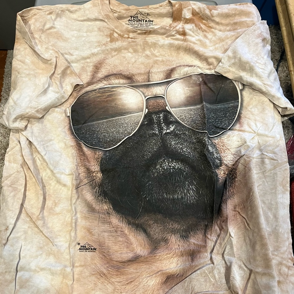 Pug Short Sleeve Shirt Size XL